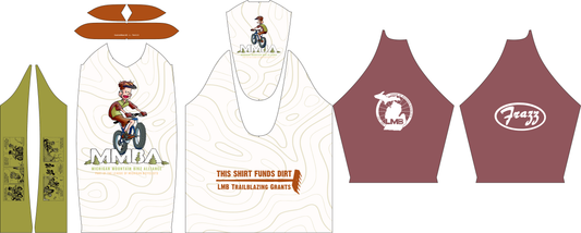 3/4 Sleeve Mountain Bike Jersey- Unisex