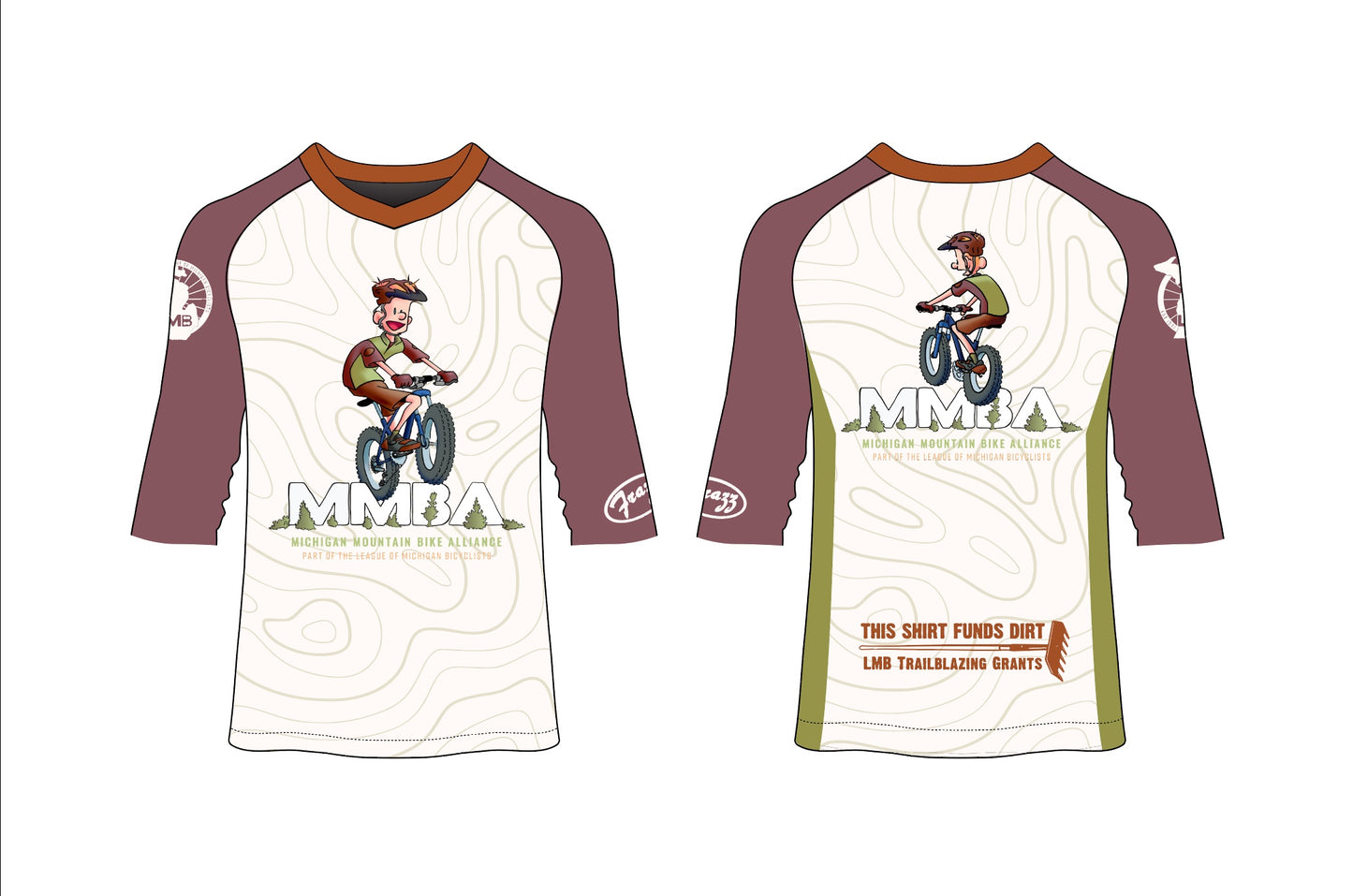 3/4 Sleeve Mountain Bike Jersey- Unisex